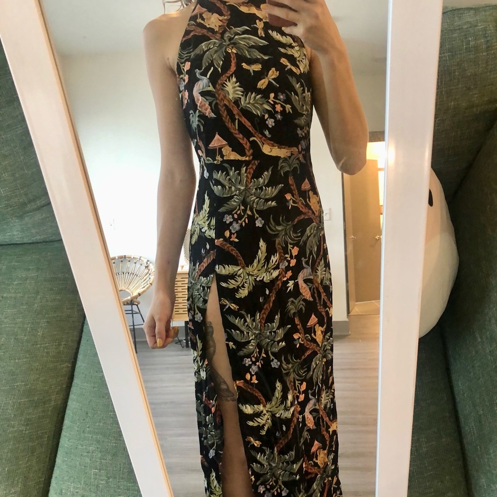 Reformation Jungle Print Maxi Dress